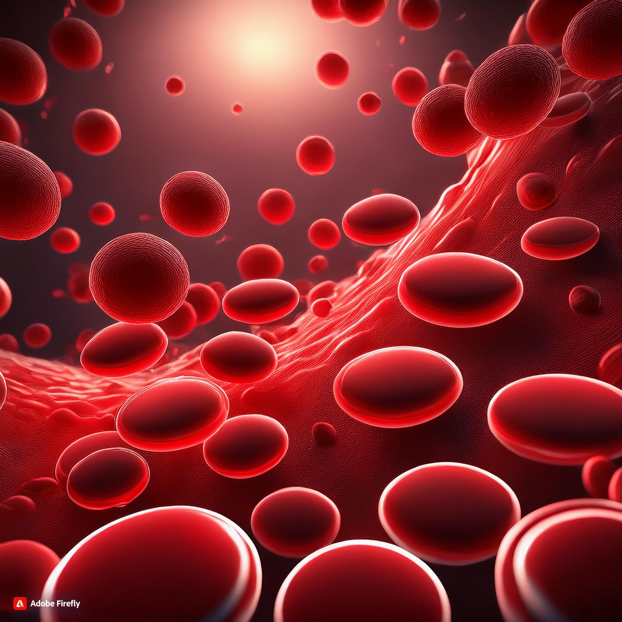 Blood cells.