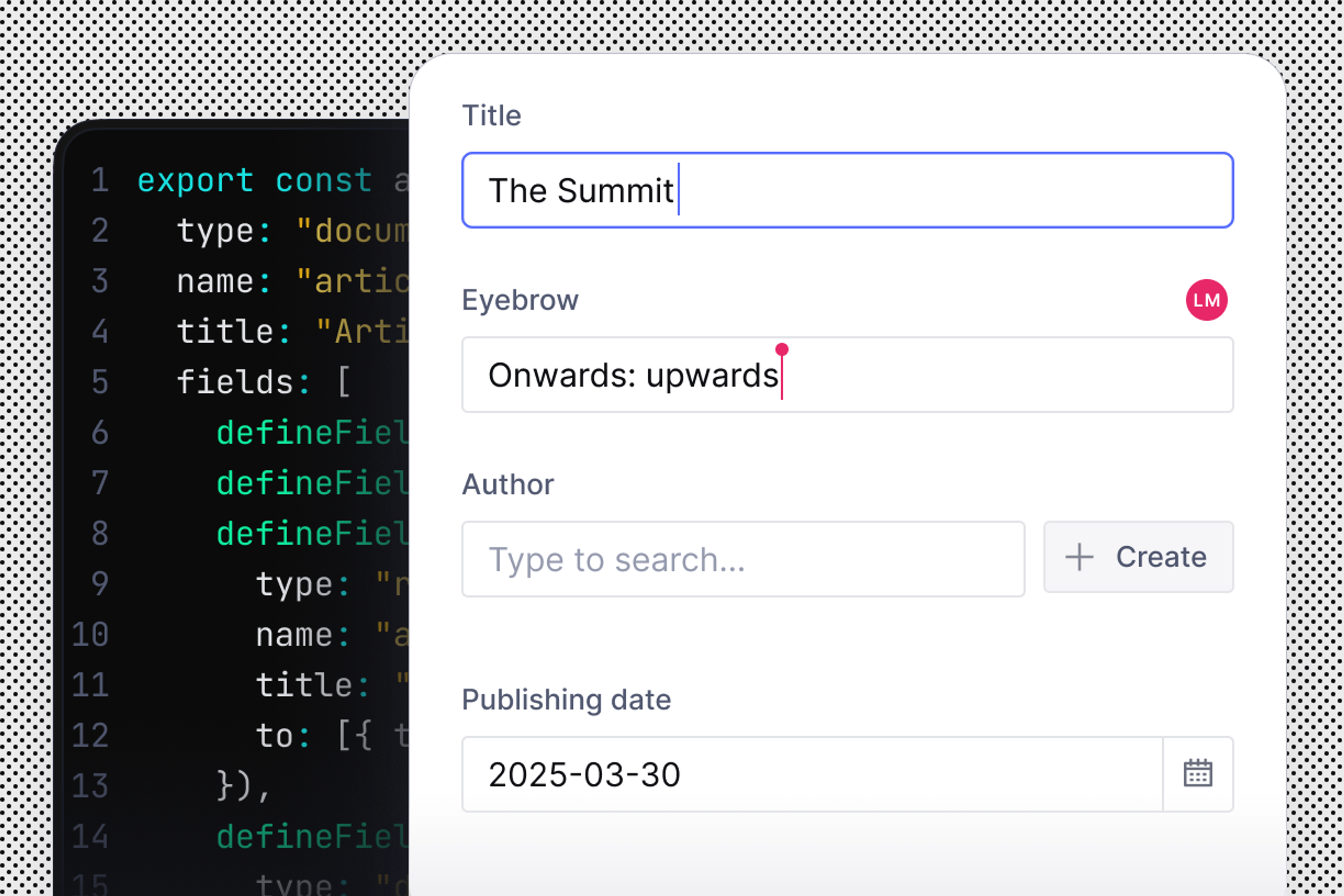 a screenshot of a program that says the summit