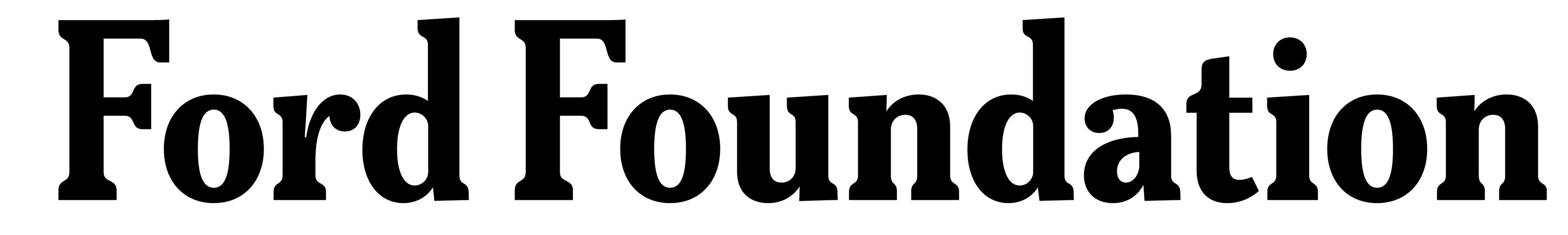 Ford foundation logo in black text