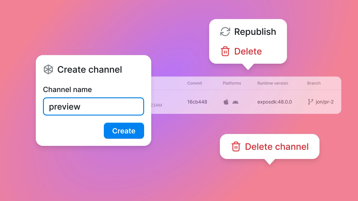 Channels updates.