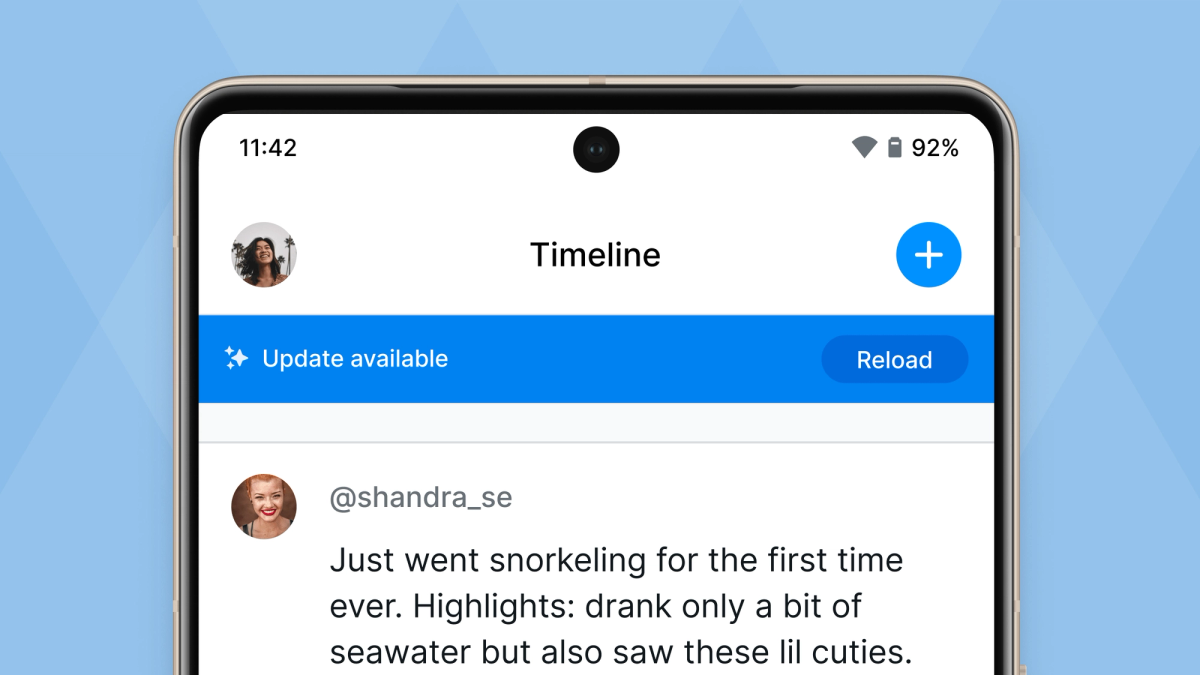 Update available alert