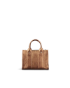 Back view of Mini Metallic Satchel - Copper on plain background
