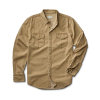 Closeup detail view of Men's Denim Pearl Snap (II) - Coriander