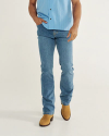 Front view of Men's Premium Standard Jeans (II) - Medium on model