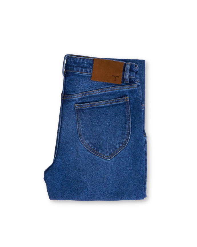 Women's Mid-Rise Stovepipe Jeans - Medium on plain background