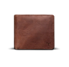 Front view of Goat Billfold - Scotch on plain background