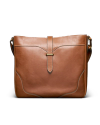 Front view of Women's Sierra Hobo Bag - Saddle Tan on plain background