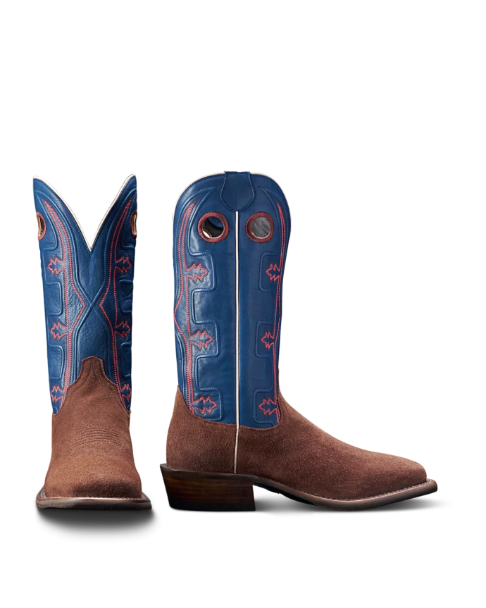 Pair view of The Cody - Earth / Sailor Blue on plain background